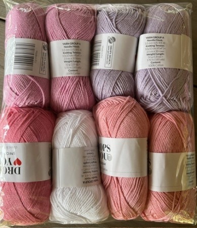 Garnpakke Rosa/Lilla
