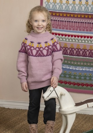 Strikkepakke Marielle genser str 2-4 år