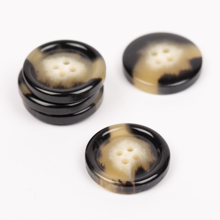 Kapp Imitert Horn 23 mm Mokka 713