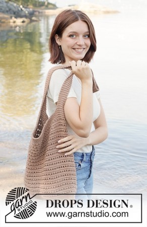 Woodland Satchel - Strikkepakke veske i Drops Paris