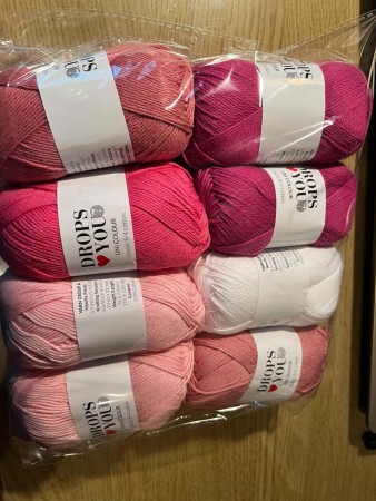 Garnpakke Rosa Drops Loves you 7